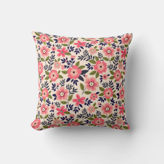 Coussin arrière - plan vintage floral, fleurs rose chatoya