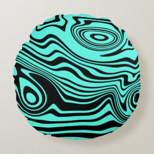 Coussin arrondi Turquoise Vos Couleurs