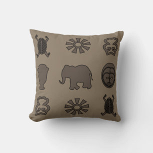 Coussin Art abstrait africain contemporain