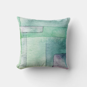 Coussin Art abstrait aquarelle