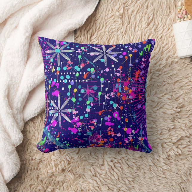 Coussin Art abstrait Jubilé Bleu  (Couverture)