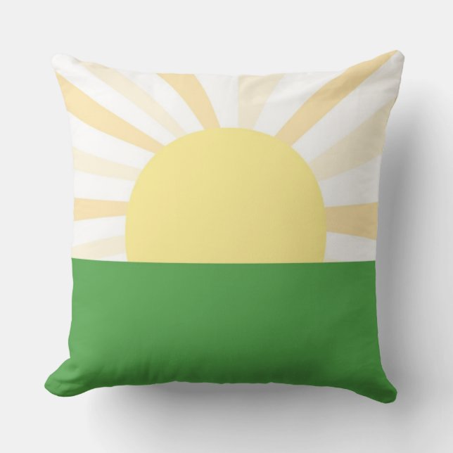 Coussin art abstrait moderne (Recto)