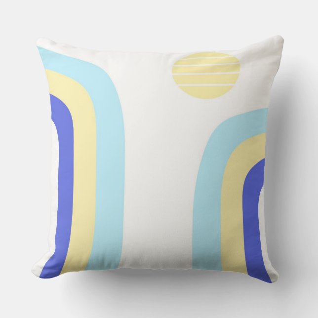 Coussin art abstrait moderne (Recto)
