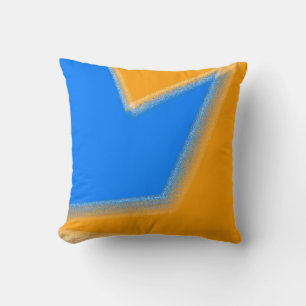 Coussin Art Abstrait Pastel Lavender Blue Orange