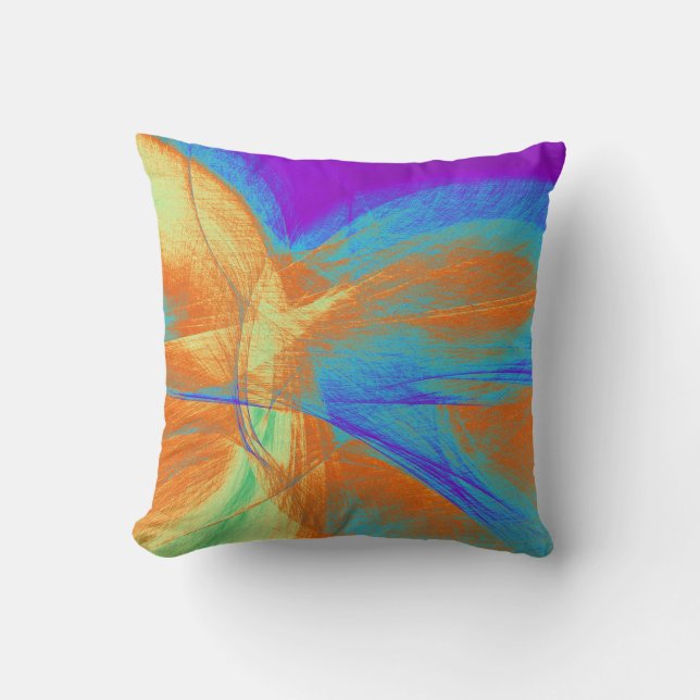 Coussin Art Abstrait | Peinture Abstraite 18 (Recto)