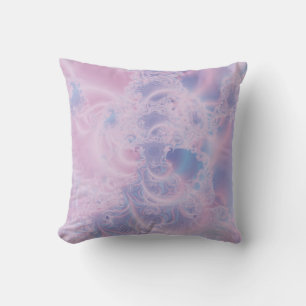 Coussin Art Abstrait Rose Lumineux