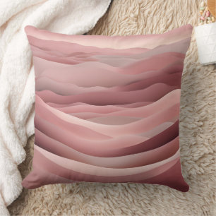 Coussin art AI Rose de plage 