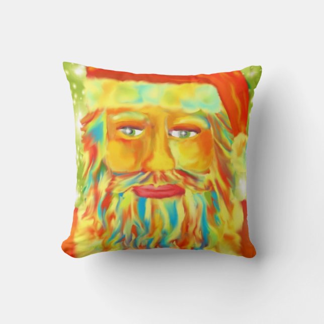 Coussin Art "de Claus coloré" Père Noël (Recto)