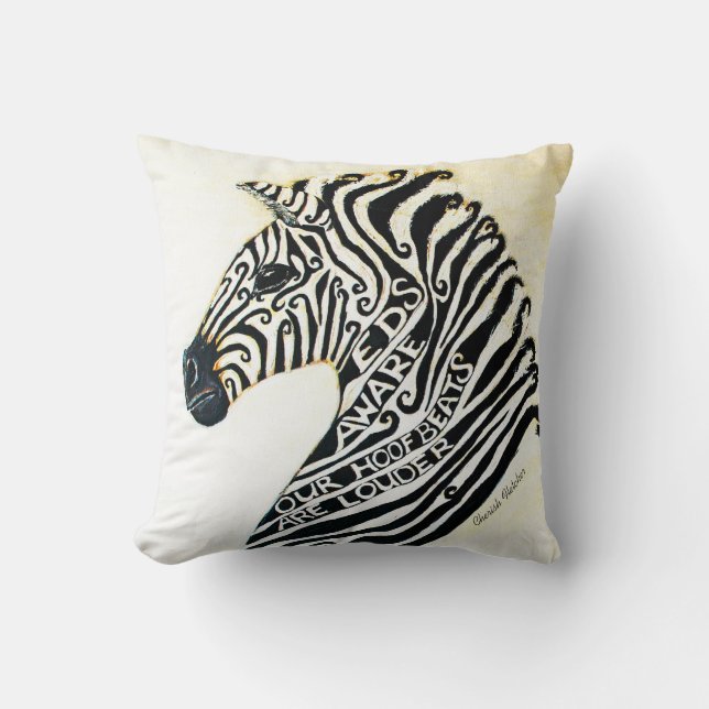 Coussin Art de conscience de syndrome d'Ehlers Danlos (Recto)