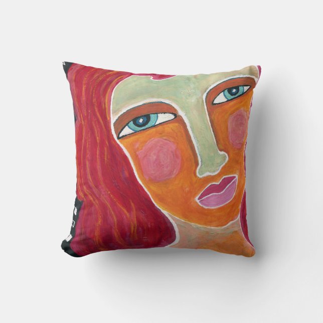 Coussin Art de Coussin-Résumé de jet de gingembre (Recto)