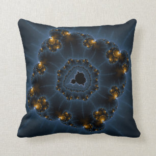 Coussin Art de fractale de rôdeur de nuit