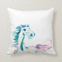 Art de gambade de cheval d'arc-en-ciel