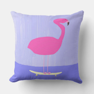 Coussin art de la peinture flamingo