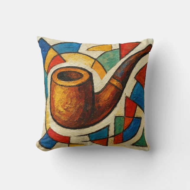 Coussin Art de la pipe (#3) (Recto)