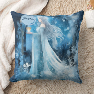 Coussin Art de l'Imaginaire de la Reine des neiges - Déess