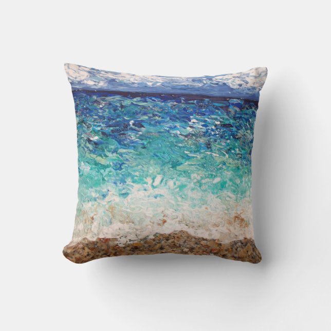 Coussin art de plage de hollywood (Recto)