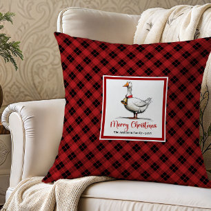 Coussin Art de plaidoyer jeté de dessin animé de Noël d'oi