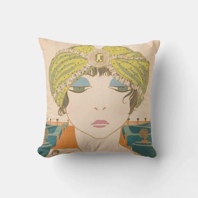 Coussin Art Déco Design Écran d'oreiller en coton (Recto)