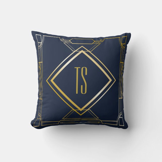 Coussin Art déco personnalisé / Coussin (Recto)