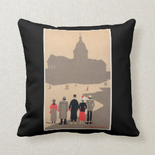 Coussin Art déco SceneParis, France de Le Pantheon