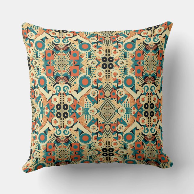 Coussin Art Déco Vintage Art Nouveau (Verso)