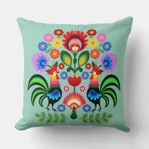 Art folklorique polonais - motif de broderie flora