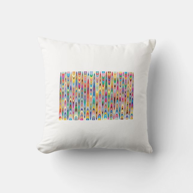 Coussin art géométrique abstrait (Recto)