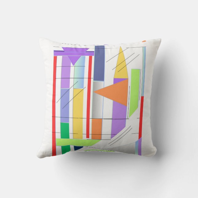 Coussin "Art géométrique Imprimez Premium 24'' x 36'' Wall (Verso)