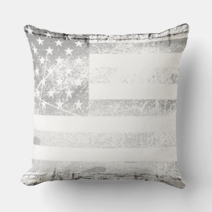 Coussin Art Grunge American Flag #7