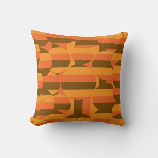 Coussin art les années 70 géométrique rétro super du milie (Recto)