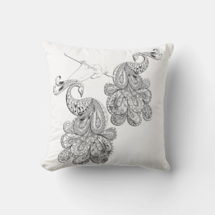 Coussin Art main levée doodle-art abstrait
