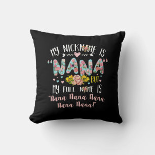Coussin Art Mère   Mon Surnom Est Nana Anniversaire