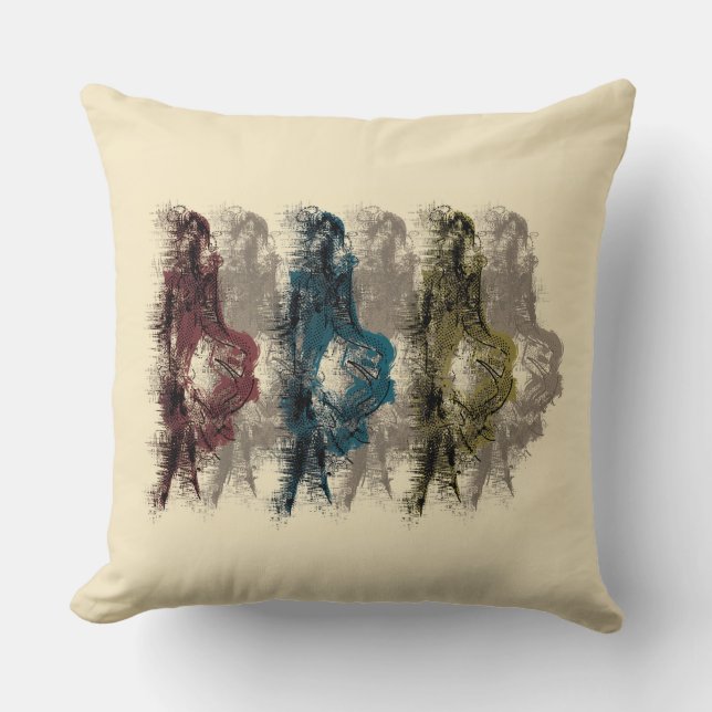 Coussin art moderne - lancer l'oreiller (Recto)
