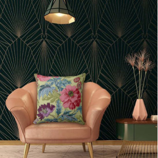 Coussin Art Nouveau Garden Muse Design