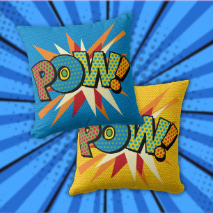 Coussin Art Pop de Bande Dessinée Rétro Amusant de Prisonn