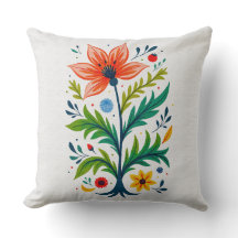 Art populaire arbre floral botanique Boho Cottagec