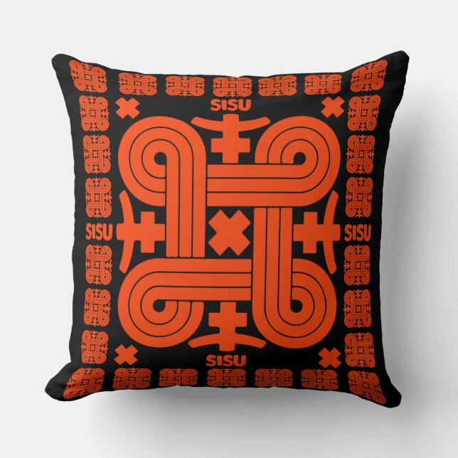 Coussin Art Sisu finlandais (Recto)