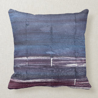 Coussin Art violet-bordeaux