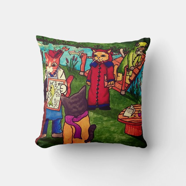 Coussin Artiste Chat (Recto)