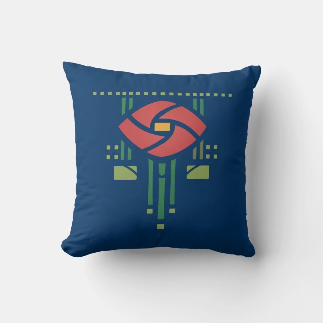 Coussin Arts et métiers Rose tous milieux de couleur ! (Recto)