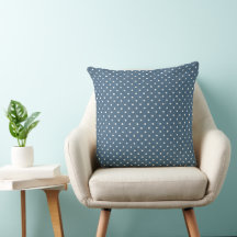 Aspect de denim de jean bleu à pois blancs