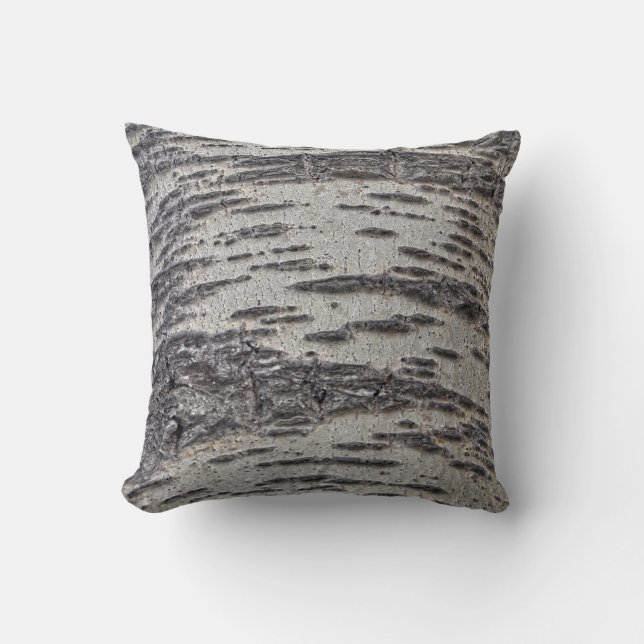 Coussin Aspen Tree Bark Nature #Coussin cadeau (Recto)