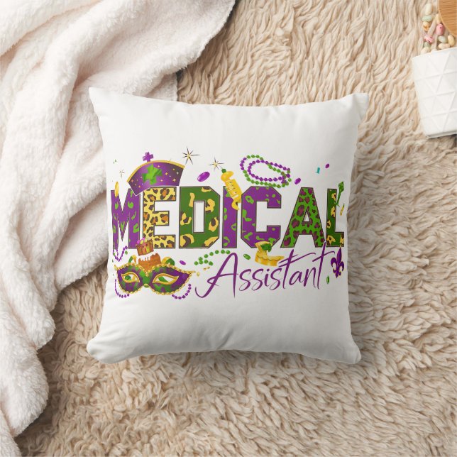 Coussin Assistant Médicale - Mardi Gras (Couverture)