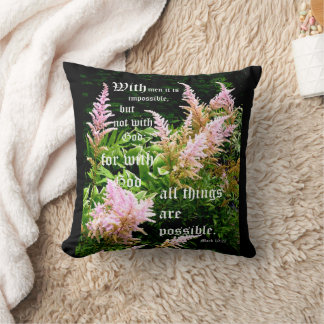 Coussin Astilbe avec Marc 10:27