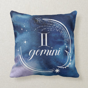 Coussin Astrologie aquarelle - Gemini