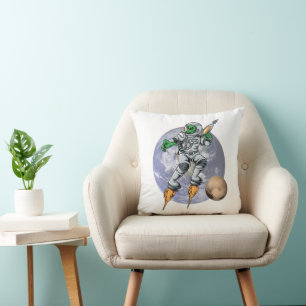 Coussin astronaute alien
