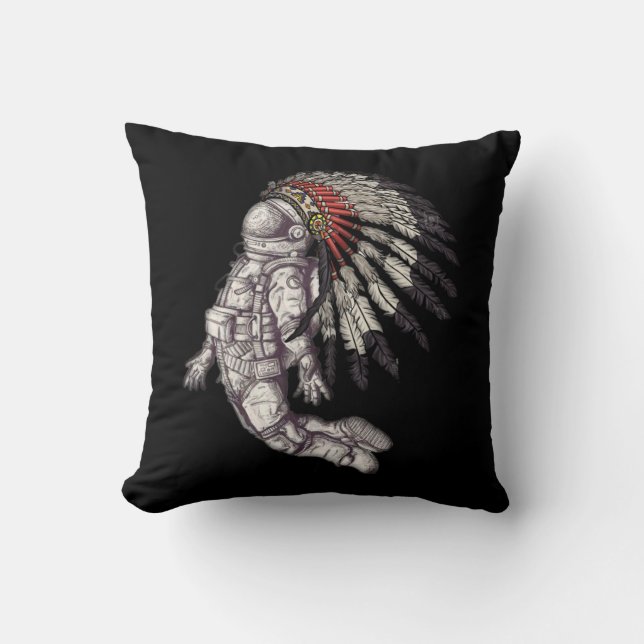 Coussin astronaute amérindienne (Recto)