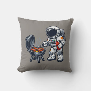 Coussin Astronaute faisant griller