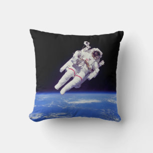 Coussin Astronaute Pack Jeté Marche Spatiale Terre Orbite
