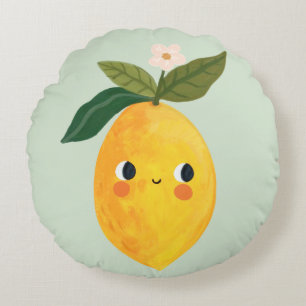 Coussin au citron souriant - Nourriture aux fruits